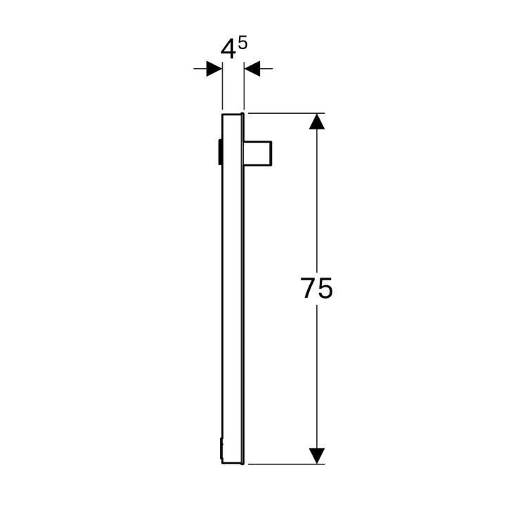 Зеркало Geberit iCon с подсветкой, 60x4, [840760000]