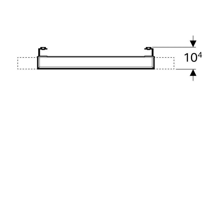 Зеркало Geberit iCon с подсветкой, 60x4, [840760000]
