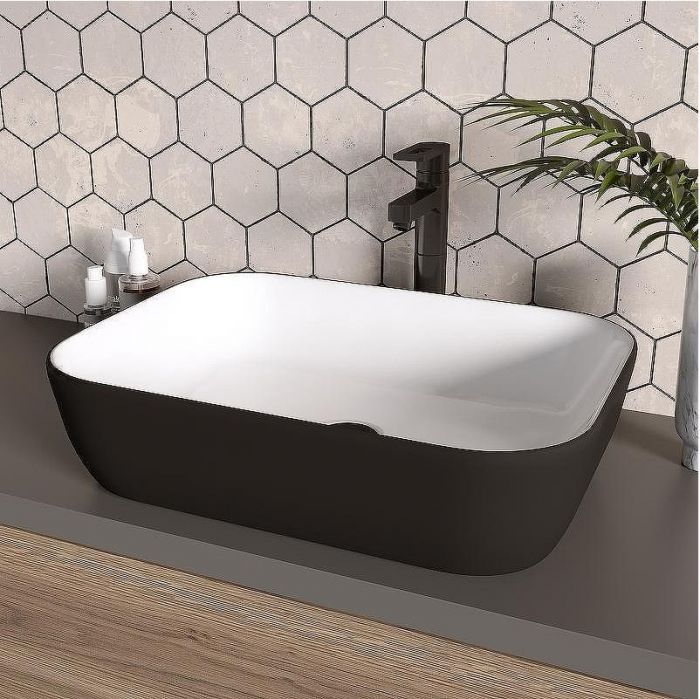 Раковина-чаша Grossman 46 GR-4041BW Белая Черная