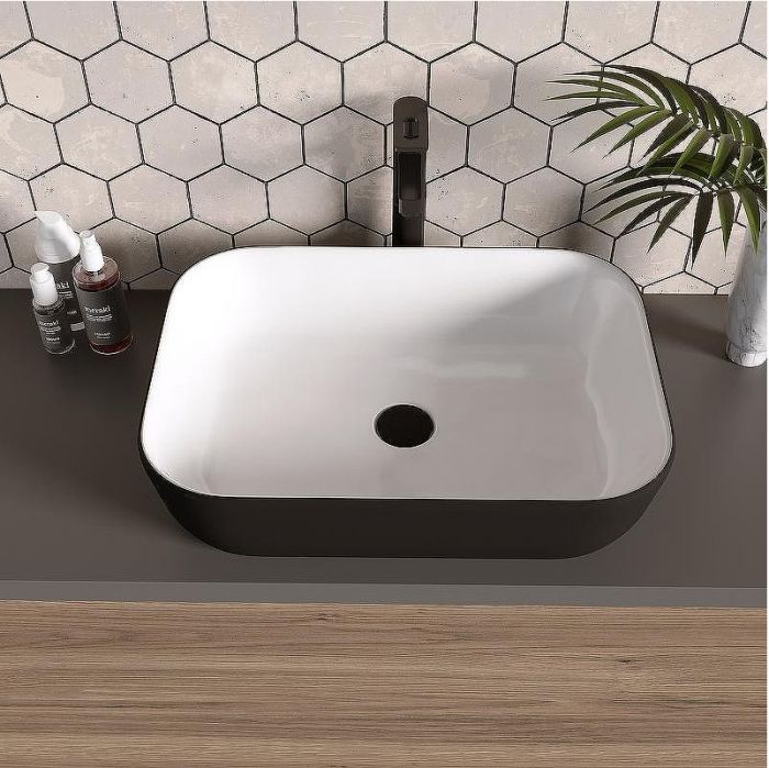 Раковина-чаша Grossman 46 GR-4041BW Белая Черная