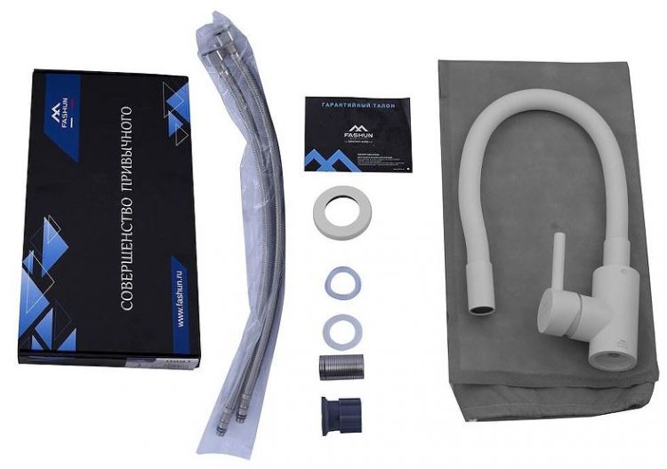 Смеситель для кухни Fashun A54101N-8A цвет Белый