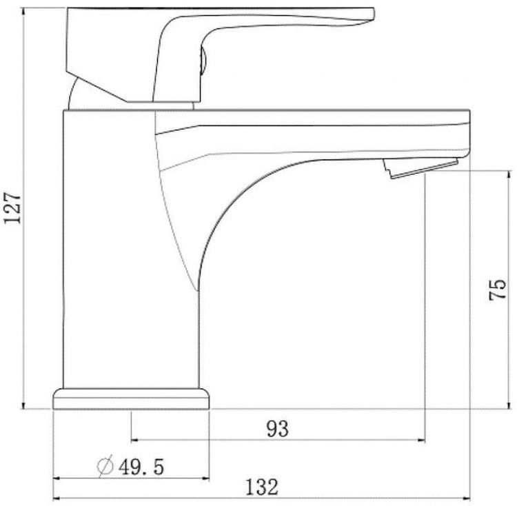 Смеситель для раковины Royce Uno RCM-120701CR Хром Смеситель для раковины Royce Uno RCM-120701CR Хром
