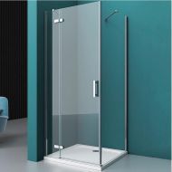 Душевой уголок BelBagno Kraft 80х80 KRAFT-A-12-80-C-Cr-L профиль Хром стекло прозрачное