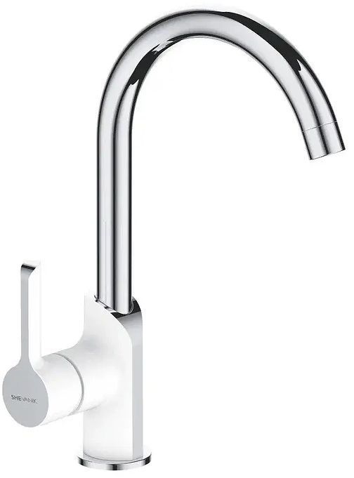 Смеситель для кухни Shevanik S6053F цвет Белый Хром Смеситель для кухни Shevanik S6053F цвет Белый Хром