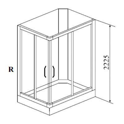 Душевая кабина Timo Ilma 102 R