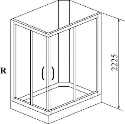 Душевая кабина Timo Ilma 102 R