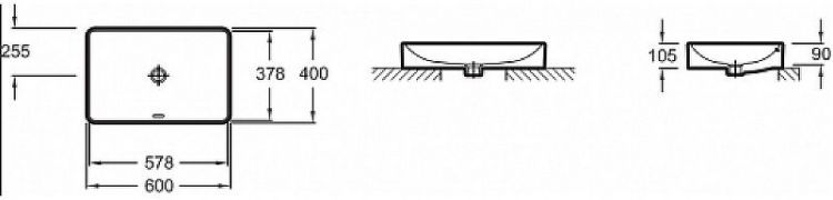 Раковина-чаша Jacob Delafon Vox 60 EVF102-00 цвет Белый Раковина-чаша Jacob Delafon Vox 60 EVF102-00 цвет Белый