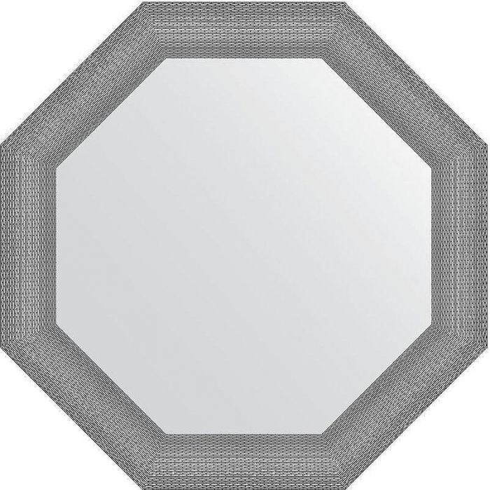 Зеркало Evoform Octagon 77х77 BY 3879 в багетной раме - Серебряная кольчуга 88