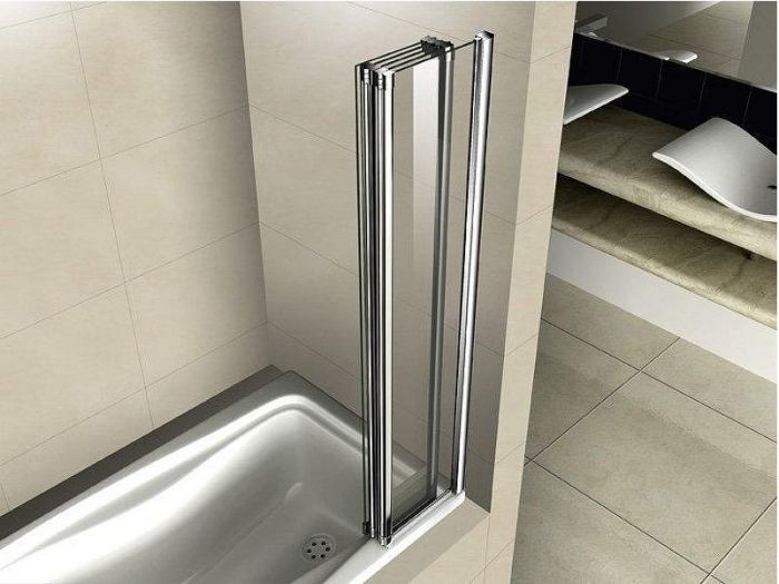 Шторка на ванну Cezares Pratico 120 PRATICO-V-5-120/140-C-Cr профиль Хром стекло прозрачное