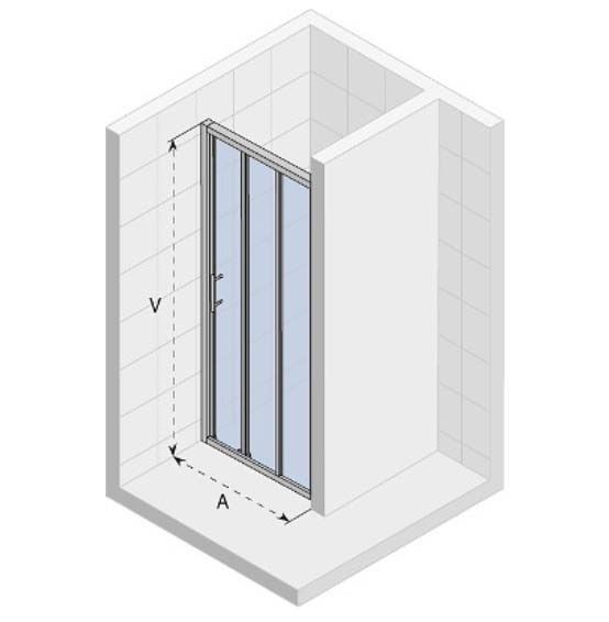 Схема раздвижной двери RIHO Hamar