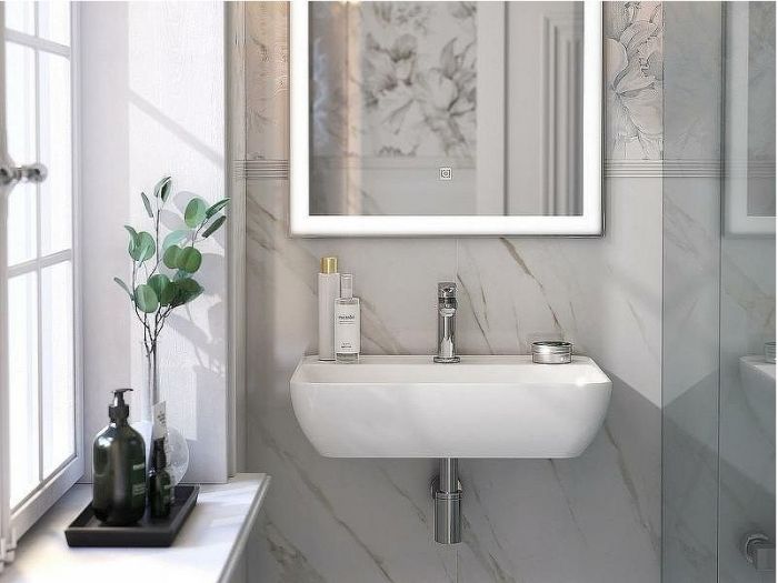 Раковина Kerama Marazzi Plaza 55 PLR.wb.55.02 Белая глянцевая