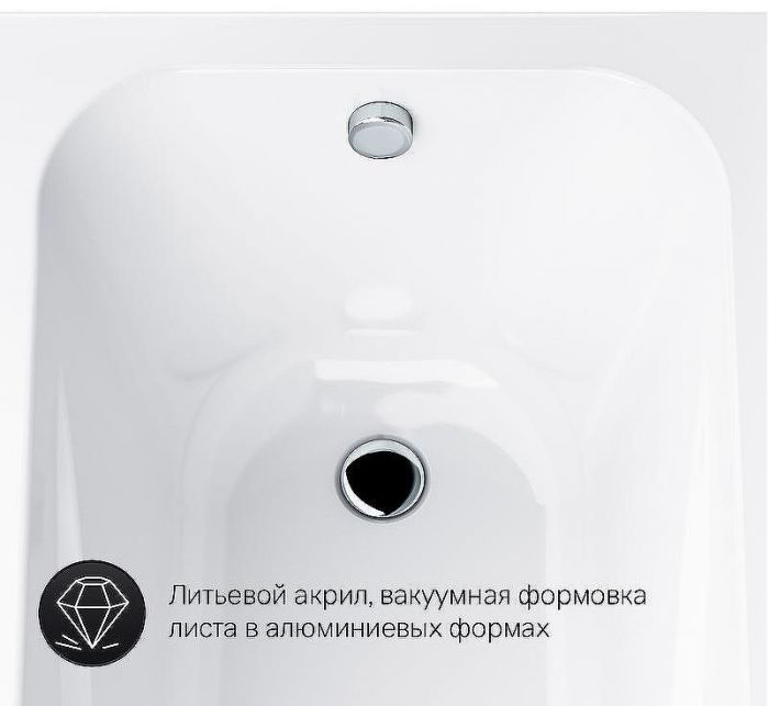 Акриловая ванна AM.PM Sense 150х70 W76A-150-070W-A без гидромассажа