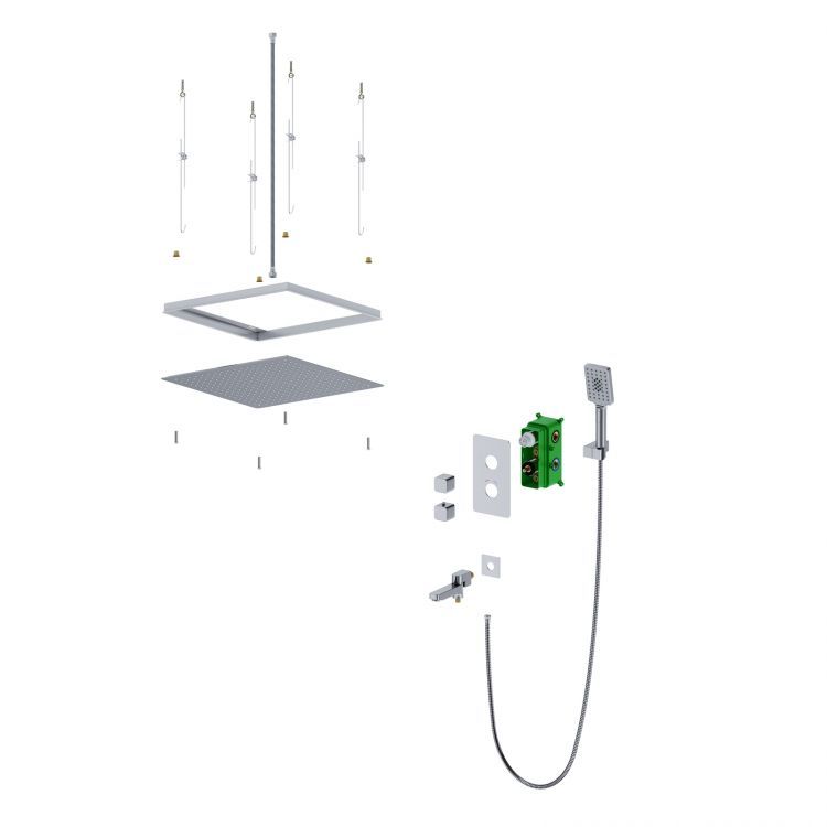 Душевая система встроенная с термостатом Timo Petruma SX-5019/00SM хром Душевая система встроенная с термостатом Timo Petruma SX-5019/00SM хром