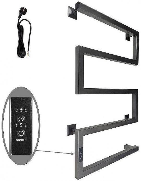 Электрический полотенцесушитель Altasan ШалимарПроф 80x50 ШалимарПроф8050Г Графит