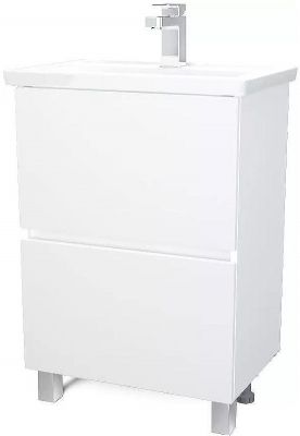 Тумба под раковину 1MarKa Aris 60 У76053 Белая глянцевая