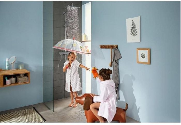 Душевая система Hansgrohe Croma E Showerpipe 27630000 с термостатом Хром