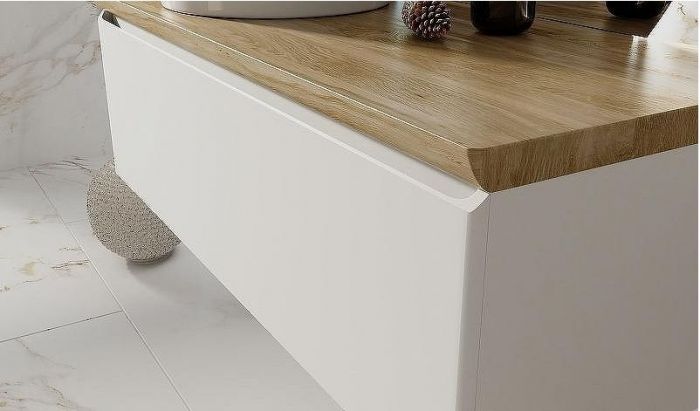 Тумба под раковину Jorno Solis New 120 SolN.01.120/P/W/JR подвесная Белая