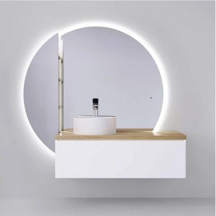 Тумба под раковину Jorno Solis New 120 SolN.01.120/P/W/JR подвесная Белая