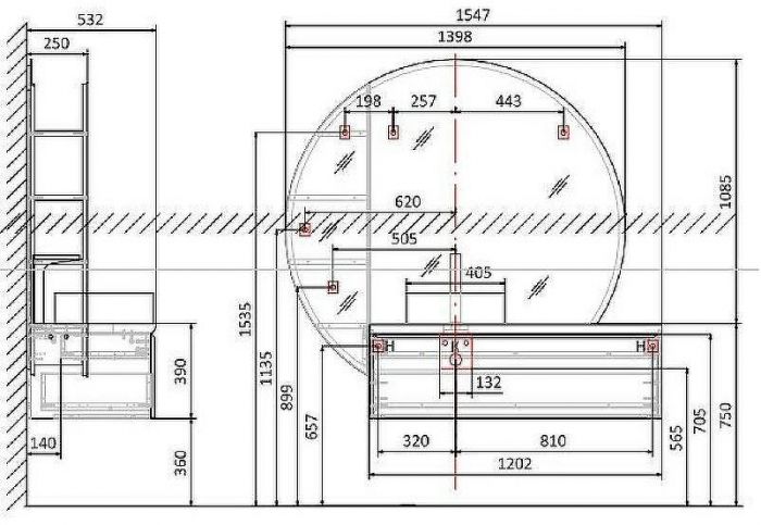 Тумба под раковину Jorno Solis New 120 SolN.01.120/P/W/JR подвесная Белая