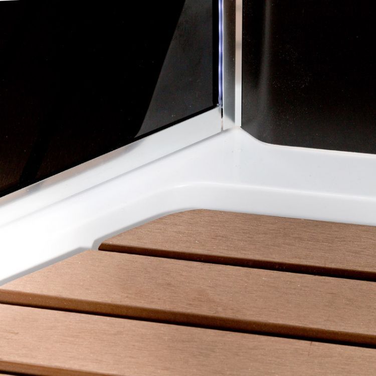 Душевая кабина Deto BМ1590 LED BLACK 90x90x220