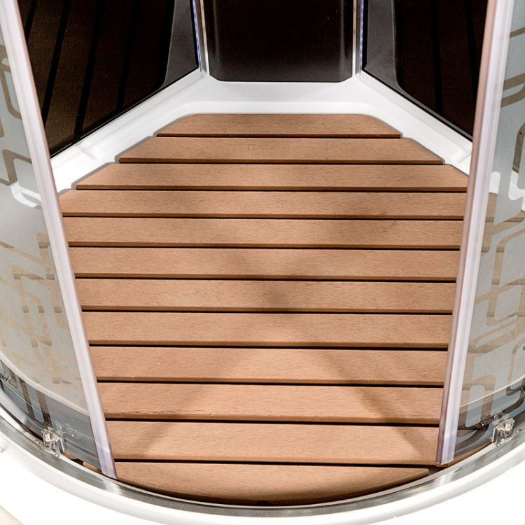 Душевая кабина Deto BМ1590 LED BLACK 90x90x220