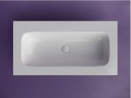 Раковина накладная мебельная CERAMICANOVA Grace прямоугольная, без отверстия под смеситель, цвет белый, CN7019Wx