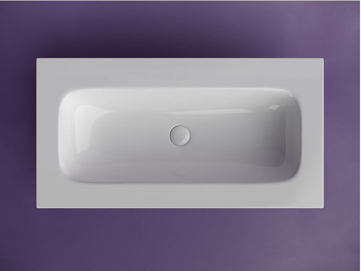 Раковина накладная мебельная CERAMICANOVA Grace прямоугольная, без отверстия под смеситель, цвет белый, CN7019Wx