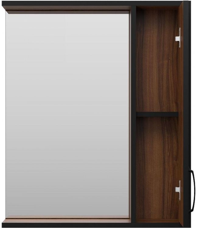 Зеркало со шкафом Misty Кедр 60 R П-Кед04060-011П Орех Черное