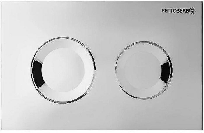 Клавиша смыва Bettoserb Sava Fix Slim Sitnica 40006469 Хром глянцевый