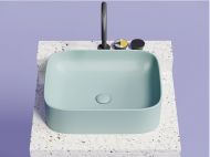 Умывальник CERAMICANOVA Element чаша накладная прямоугольная (цвет Зеленый Матовый) CN6052MLG