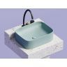 Умывальник CERAMICANOVA Element чаша накладная прямоугольная (цвет Зеленый Матовый) CN6052MLG