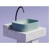 Умывальник CERAMICANOVA Element чаша накладная прямоугольная (цвет Зеленый Матовый) CN6052MLG