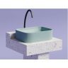 Умывальник CERAMICANOVA Element чаша накладная прямоугольная (цвет Зеленый Матовый) CN6052MLG