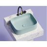 Умывальник CERAMICANOVA Element чаша накладная прямоугольная (цвет Зеленый Матовый) CN6052MLG
