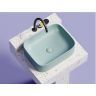 Умывальник CERAMICANOVA Element чаша накладная прямоугольная (цвет Зеленый Матовый) CN6052MLG