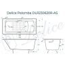 Чугунная ванна Delice Palomba 170х70 DLR230620R-AS с отверстиями под ручки с антискользящим покрытием Чугунная ванна Delice Palomba 170х70 DLR230620R-AS с отверстиями под ручки с антискользящим покрытием