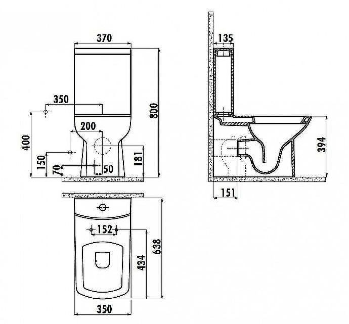 Унитаз компакт Creavit Lara LR360-11KI00E-0000 Красный без бачка и сиденья