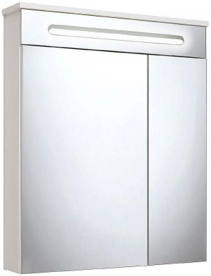 Зеркальный шкаф Runo Парма 60 00000001147 с подсветкой Белый