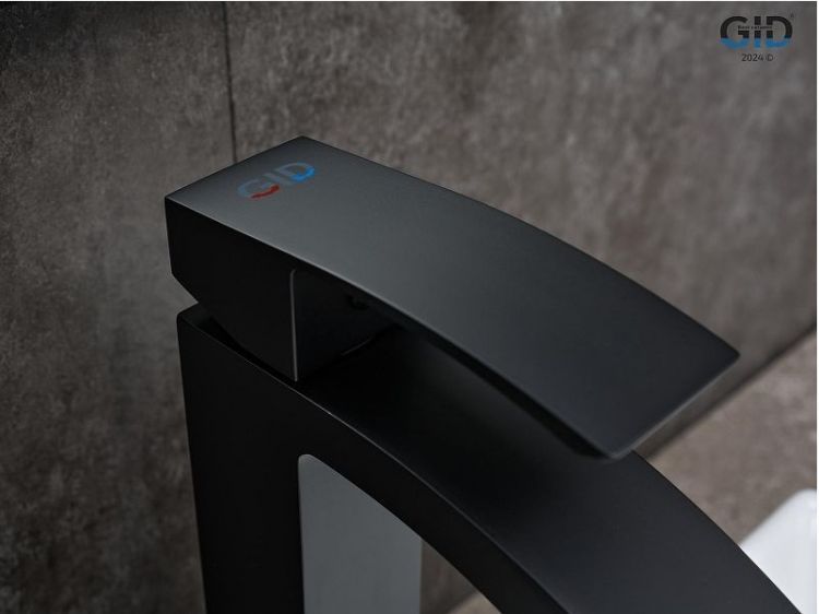 Смеситель для раковины Gid Victoria L120BMD цвет Черный матовый Смеситель для раковины Gid Victoria L120BMD цвет Черный матовый