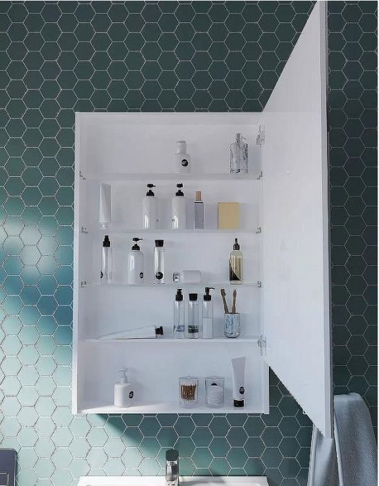 Зеркальный шкаф 1MarKa Mira 60 У83225 Белый глянец