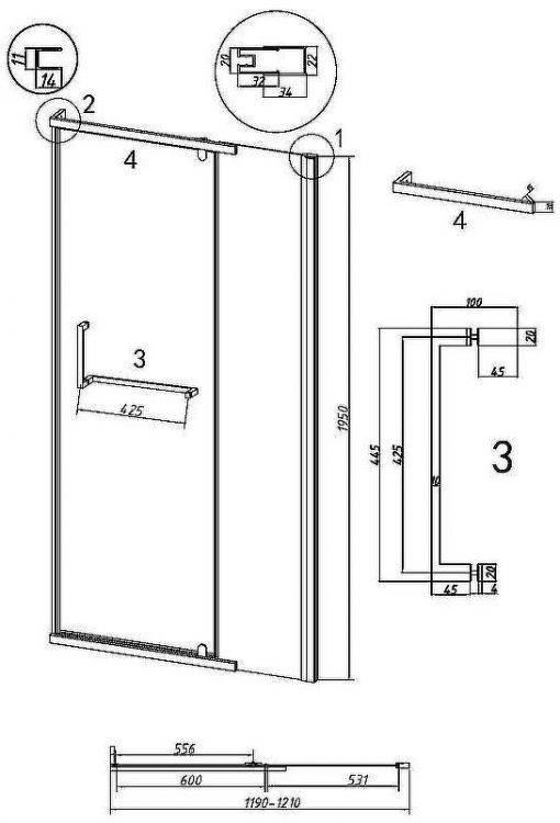 Душевая дверь Grossman Pragma 120 100.K33.03.120.10.00 профиль Хром стекло прозрачное Душевая дверь Grossman Pragma 120 100.K33.03.120.10.00 профиль Хром стекло прозрачное