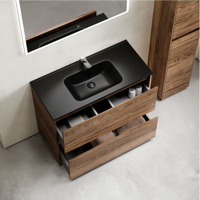 Тумба напольная под раковину SANCOS Libra Floor, дуб чарльстон 890х450х840 мм, LB90FECH