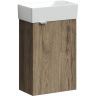 Тумба подвесная SANCOS под раковину Mini, правая, дуб чарльстон 355х205х500, MN35ECHR