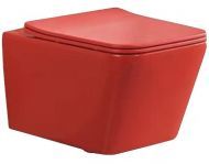 Унитаз SantiLine SL-5007MR подвесной Красный матовый с сиденьем Микролифт