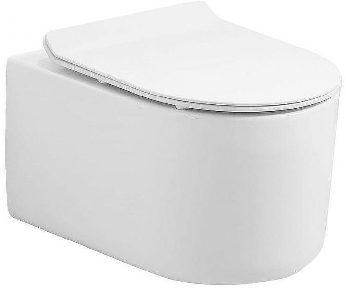 Унитаз Art&Max Rimini AM204CHR подвесной без сиденья