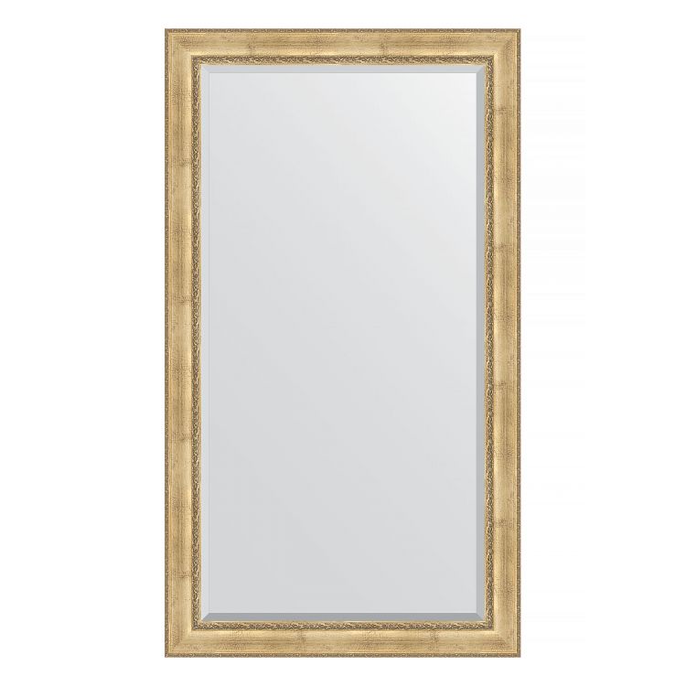Зеркало EVOFORM  EXCLUSIVE FLOOR BY 6178 117x207 состаренное серебро с орнаментом 120 мм пристенное напольное с фацетом в багетной раме