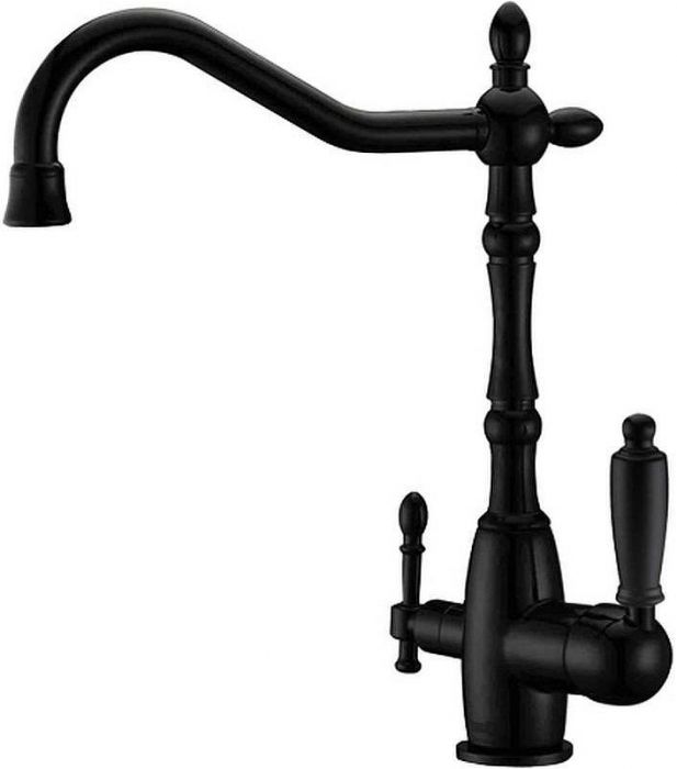 Смеситель для кухни ZorG Sanitary ZR 312 YF-33-BLACK Черный