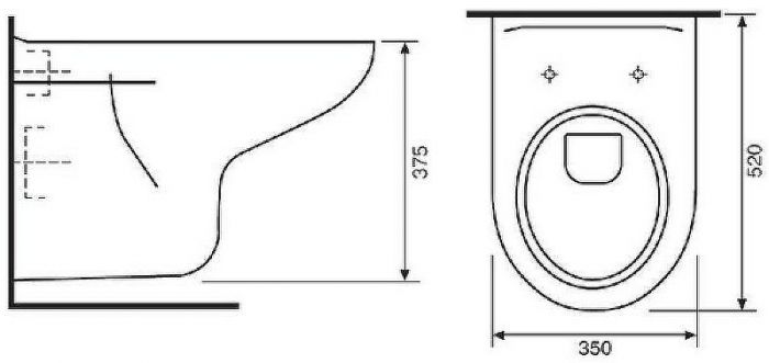 Комплект унитаза с инсталляцией Rosa Элеганс 4630055558728 с сиденьем Микролифт и клавишей смыва Хром