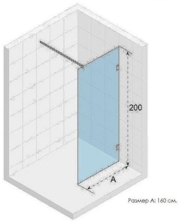 Душевая перегородка Riho SZ Scandic NXT  X400 160 G001115120 (GX00542C0) профиль Хром стекло прозрачное