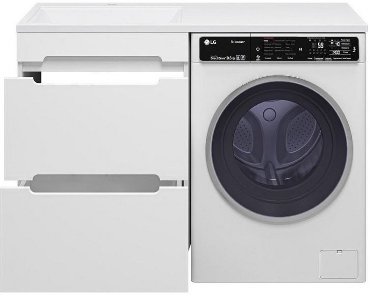 Тумба под раковину Misty Байкал 120 Э-Бай06055-022Я Белая